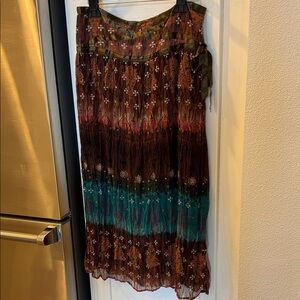 Star City Multicolor Floral Maxi Skirt